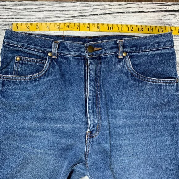 Vintage 80s 90's High Rise Mom Jeans Straight Leg Medium Wash Denim - Picture 11 of 16